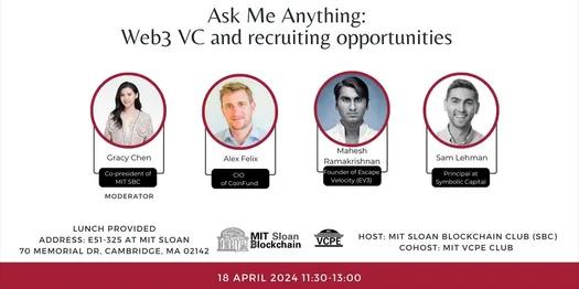 Ask Me Anything:  Web3 VC and recruiting opportunities  thumbnail